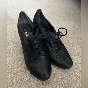 Minelli Black Lace-Up Women's Boots